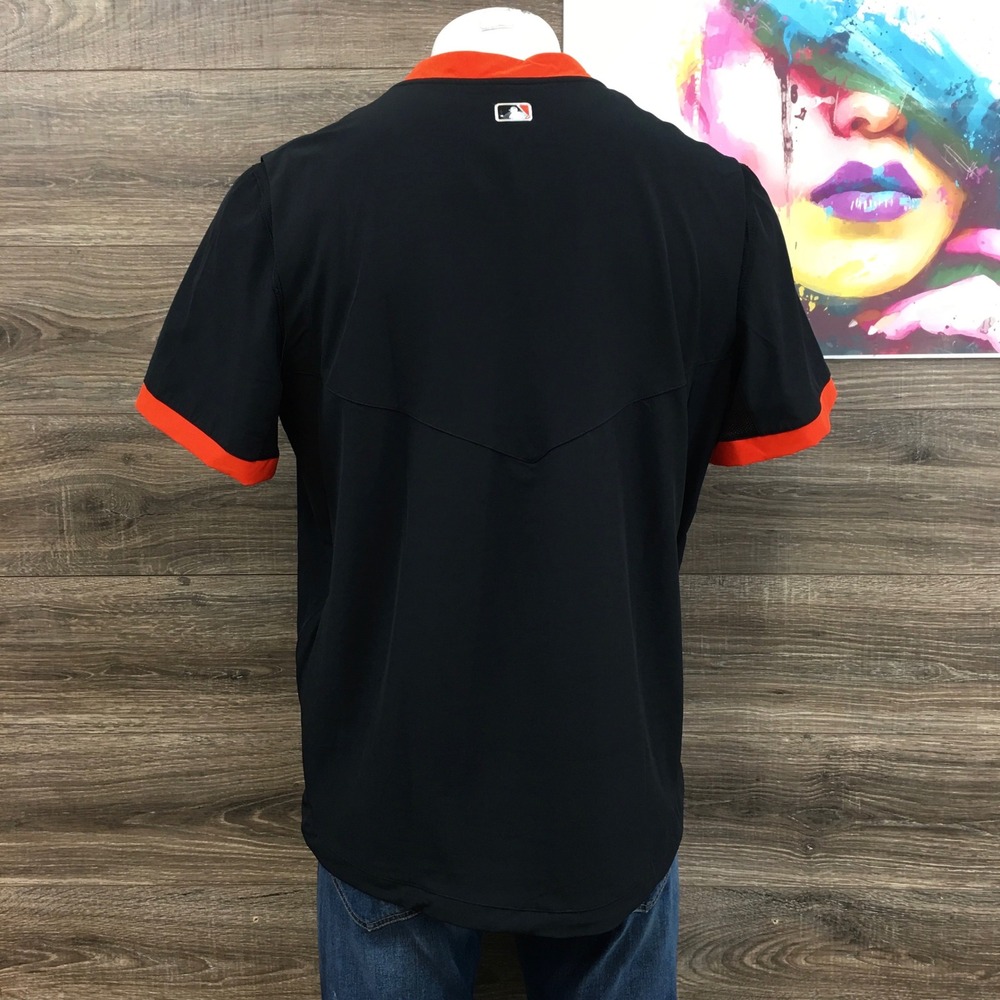 Nike San Francisco Giants MLB Authentic Collection Warm Up Jersey Black Mens L - Picture 3 of 6